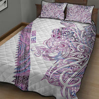 Mawhero Paua shell Kowhaiwhai Taniko Personalised Quilt Bed Set Taniwha Maori Tribal Style LT9 - Polynesian Pride