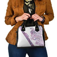 Mawhero Paua shell Kowhaiwhai Taniko Personalised Shoulder Handbag Taniwha Maori Tribal Style LT9 - Polynesian Pride