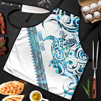 Kahui Whetu Paua shell Kowhaiwhai Taniko Personalised Apron Turtle Tattoo Maori Tribal Style LT9 Blue - Polynesian Pride