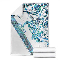 Kahui Whetu Paua shell Kowhaiwhai Taniko Personalised Blanket Turtle Tattoo Maori Tribal Style LT9 - Polynesian Pride