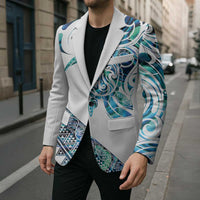 Kahui Whetu Paua shell Kowhaiwhai Taniko Personalised Blazer Turtle Tattoo Maori Tribal Style LT9 - Polynesian Pride