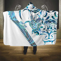 Kahui Whetu Paua shell Kowhaiwhai Taniko Personalised Hooded Blanket Turtle Tattoo Maori Tribal Style LT9 - Polynesian Pride