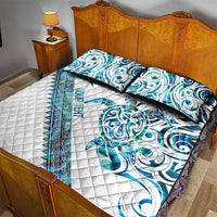 Kahui Whetu Paua shell Kowhaiwhai Taniko Personalised Quilt Bed Set Turtle Tattoo Maori Tribal Style LT9 - Polynesian Pride