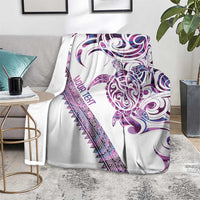 Mawhero Paua shell Kowhaiwhai Taniko Personalised Blanket Turtle Tattoo Maori Tribal Style LT9 - Polynesian Pride