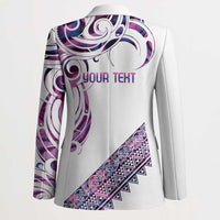 Mawhero Paua shell Kowhaiwhai Taniko Personalised Blazer Turtle Tattoo Maori Tribal Style LT9 - Polynesian Pride