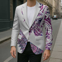 Mawhero Paua shell Kowhaiwhai Taniko Personalised Blazer Turtle Tattoo Maori Tribal Style LT9 - Polynesian Pride