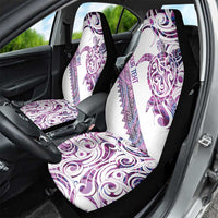 Mawhero Paua shell Kowhaiwhai Taniko Personalised Car Seat Cover Turtle Tattoo Maori Tribal Style LT9 - Polynesian Pride