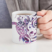 Mawhero Paua shell Kowhaiwhai Taniko Personalised Ceramic Mug Turtle Tattoo Maori Tribal Style LT9 - Polynesian Pride