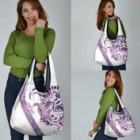 Mawhero Paua shell Kowhaiwhai Taniko Personalised Grocery Bag Turtle Tattoo Maori Tribal Style