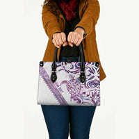 Mawhero Paua shell Kowhaiwhai Taniko Personalised Leather Bag Turtle Tattoo Maori Tribal Style LT9 - Polynesian Pride