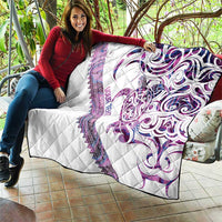 Mawhero Paua shell Kowhaiwhai Taniko Personalised Quilt Turtle Tattoo Maori Tribal Style LT9 - Polynesian Pride