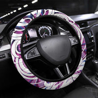 Mawhero Paua shell Kowhaiwhai Taniko Steering Wheel Cover Turtle Tattoo Maori Tribal Style LT9 Universal Fit Pink - Polynesian Pride
