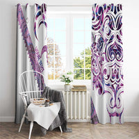 Mawhero Paua shell Kowhaiwhai Taniko Personalised Window Curtain Turtle Tattoo Maori Tribal Style LT9 - Polynesian Pride