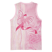Breast Cancer Awareness Basketball Jersey Maile Pikake Lokelani Crown Flower Lei Inspired