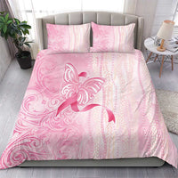 Breast Cancer Awareness Bedding Set Maile Pikake Lokelani Crown Flower Lei Inspired LT9 - Polynesian Pride
