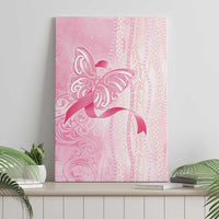 Breast Cancer Awareness Canvas Wall Art Maile Pikake Lokelani Crown Flower Lei Inspired LT9 - Polynesian Pride