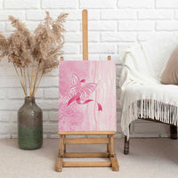 Breast Cancer Awareness Canvas Wall Art Maile Pikake Lokelani Crown Flower Lei Inspired LT9 - Polynesian Pride