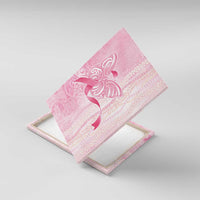 Breast Cancer Awareness Canvas Wall Art Maile Pikake Lokelani Crown Flower Lei Inspired LT9 With Frame Pink - Polynesian Pride