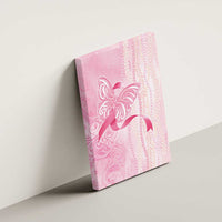 Breast Cancer Awareness Canvas Wall Art Maile Pikake Lokelani Crown Flower Lei Inspired LT9 - Polynesian Pride