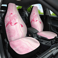Breast Cancer Awareness Car Seat Cover Maile Pikake Lokelani Crown Flower Lei Inspired LT9 One Size Pink - Polynesian Pride