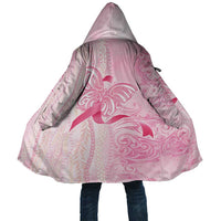 Breast Cancer Awareness Cloak Maile Pikake Lokelani Crown Flower Lei Inspired LT9 Unisex Pink - Polynesian Pride