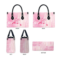 Breast Cancer Awareness Leather Bag Maile Pikake Lokelani Crown Flower Lei Inspired LT9 - Polynesian Pride