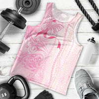 Breast Cancer Awareness Men Tank Top Maile Pikake Lokelani Crown Flower Lei Inspired LT9 - Polynesian Pride