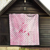 Breast Cancer Awareness Quilt Maile Pikake Lokelani Crown Flower Lei Inspired LT9 - Polynesian Pride