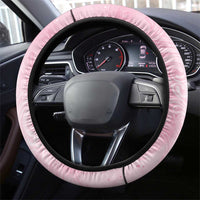 Breast Cancer Awareness Steering Wheel Cover Maile Pikake Lokelani Crown Flower Lei Inspired LT9 - Polynesian Pride