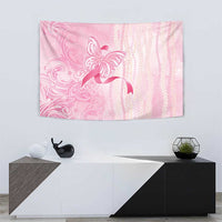 Breast Cancer Awareness Tapestry Maile Pikake Lokelani Crown Flower Lei Inspired LT9 - Polynesian Pride