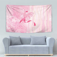 Breast Cancer Awareness Tapestry Maile Pikake Lokelani Crown Flower Lei Inspired LT9 - Polynesian Pride
