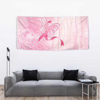 Breast Cancer Awareness Tapestry Maile Pikake Lokelani Crown Flower Lei Inspired LT9 - Polynesian Pride