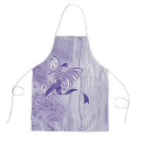 Epilepsy Awareness Apron Maile Pikake Lokelani Crown Flower Lei Inspired LT9 Purple - Polynesian Pride