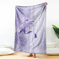 Epilepsy Awareness Blanket Maile Pikake Lokelani Crown Flower Lei Inspired LT9 - Polynesian Pride