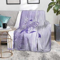 Epilepsy Awareness Blanket Maile Pikake Lokelani Crown Flower Lei Inspired LT9 - Polynesian Pride