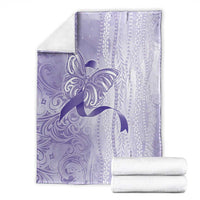Epilepsy Awareness Blanket Maile Pikake Lokelani Crown Flower Lei Inspired LT9 - Polynesian Pride