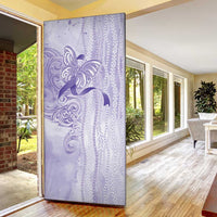 Epilepsy Awareness Door Cover Maile Pikake Lokelani Crown Flower Lei Inspired LT9 - Polynesian Pride