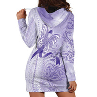 Epilepsy Awareness Hoodie Dress Maile Pikake Lokelani Crown Flower Lei Inspired LT9 - Polynesian Pride