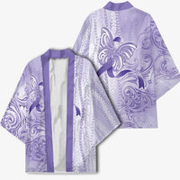 Epilepsy Awareness Kimono Maile Pikake Lokelani Crown Flower Lei Inspired LT9 - Polynesian Pride