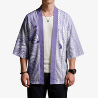 Epilepsy Awareness Kimono Maile Pikake Lokelani Crown Flower Lei Inspired LT9 - Polynesian Pride
