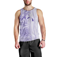 Epilepsy Awareness Men Tank Top Maile Pikake Lokelani Crown Flower Lei Inspired LT9 - Polynesian Pride