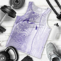 Epilepsy Awareness Men Tank Top Maile Pikake Lokelani Crown Flower Lei Inspired LT9 - Polynesian Pride
