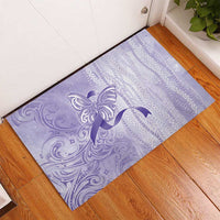 Epilepsy Awareness Rubber Doormat Maile Pikake Lokelani Crown Flower Lei Inspired LT9 - Polynesian Pride