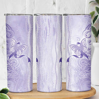 Epilepsy Awareness Skinny Tumbler Maile Pikake Lokelani Crown Flower Lei Inspired LT9 - Polynesian Pride