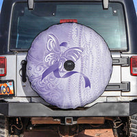 Epilepsy Awareness Spare Tire Cover Maile Pikake Lokelani Crown Flower Lei Inspired LT9 Purple - Polynesian Pride
