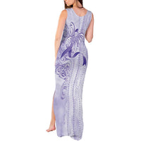 Epilepsy Awareness Tank Maxi Dress Maile Pikake Lokelani Crown Flower Lei Inspired LT9 - Polynesian Pride