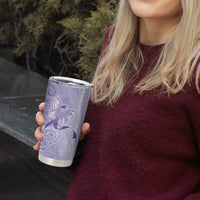 Epilepsy Awareness Tumbler Cup Maile Pikake Lokelani Crown Flower Lei Inspired LT9 - Polynesian Pride