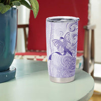 Epilepsy Awareness Tumbler Cup Maile Pikake Lokelani Crown Flower Lei Inspired LT9 - Polynesian Pride