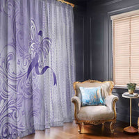 Epilepsy Awareness Window Curtain Maile Pikake Lokelani Crown Flower Lei Inspired LT9 - Polynesian Pride