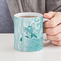 PTSD Awareness Ceramic Mug Maile Pikake Lokelani Crown Flower Lei Inspired LT9 - Polynesian Pride